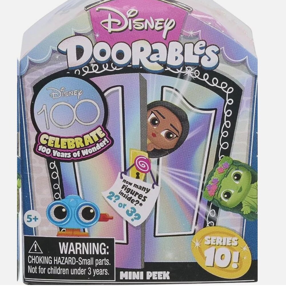One (1) Disney Doorables Series 10 Mini-Peek 2-pack Set, Collectible Blind Bag